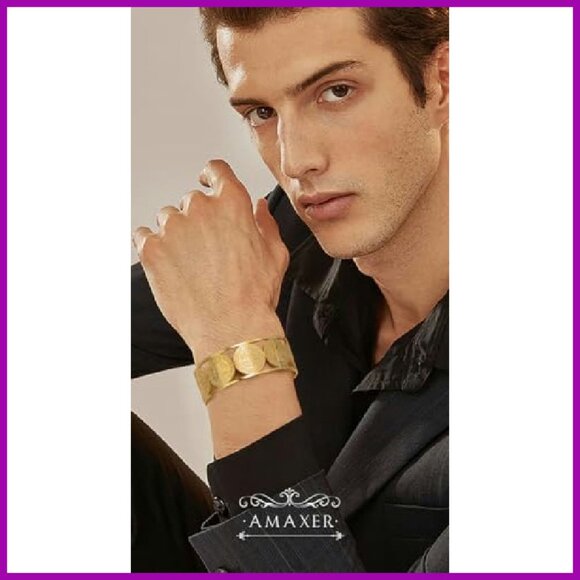 Adjustable St. Benedict Cuff Bracelet Stainless Steel Religious Jewelry - Picture 4 of 8